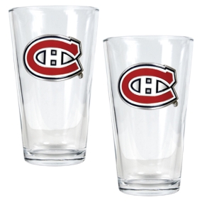 Montreal Canadiens 2pc Pint Ale Glass Set