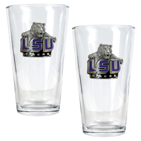 LSU Tigers 2pc Pint Ale Glass Set