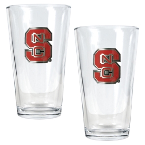 N.C. State Wolfpack 2pc Pint Ale Glass Set