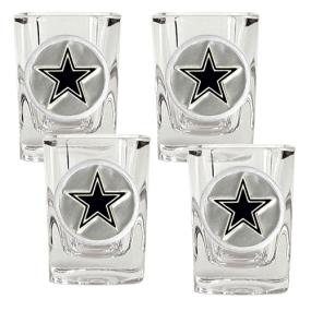 Dallas Cowboys 4pc Square Shot Glass Set