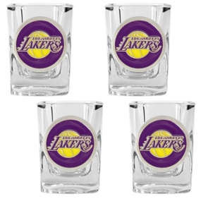 Los Angeles Lakers 4pc Square Shot Glass Set