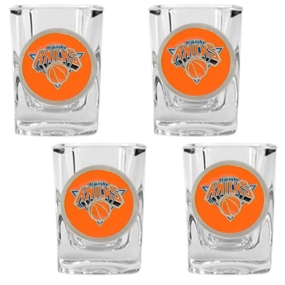 New York Knicks 4pc Square Shot Glass Set