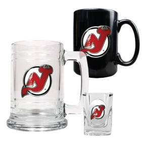 New Jersey Devils 15oz Tankard, 15oz Ceramic Mug & 2oz Shot Glass Set