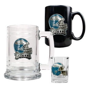 Philadelphia Eagles 15oz Tankard, 15oz Ceramic Mug & 2oz Shot Glass Set