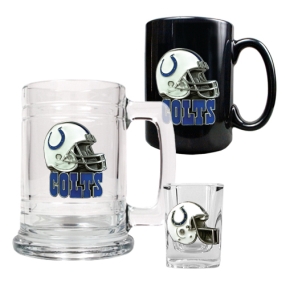 Indianapolis Colts 15oz Tankard, 15oz Ceramic Mug & 2oz Shot Glass Set