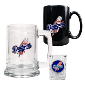 Los Angeles Dodgers 15oz Tankard, 15oz Ceramic Mug & 2oz Shot Glass Set