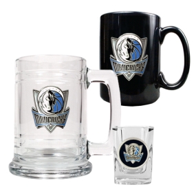 Dallas Mavericks 15oz Tankard, 15oz Ceramic Mug & 2oz Shot Glass Set