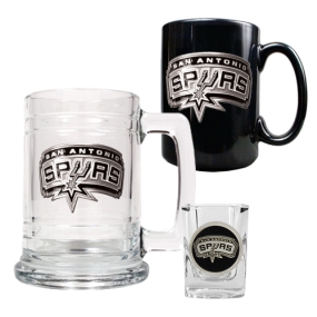 San Antonio Spurs 15oz Tankard, 15oz Ceramic Mug & 2oz Shot Glass Set