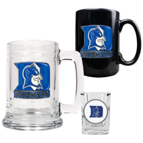 Duke Blue Devils 15oz Tankard, 15oz Ceramic Mug & 2oz Shot Glass Set