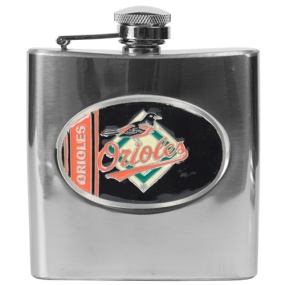 Baltimore Orioles 6oz Stainless Steel Flask