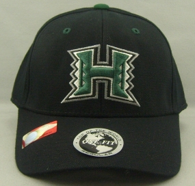 Hawaii Warriors Black One Fit Hat