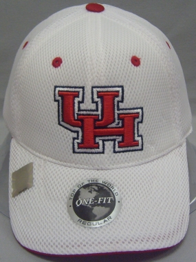 Houston Cougars White Elite One Fit Hat