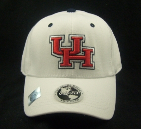 Houston Cougars White One Fit Hat