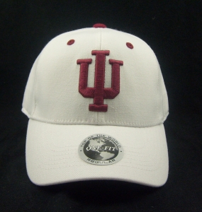 Indiana Hoosiers White One Fit Hat
