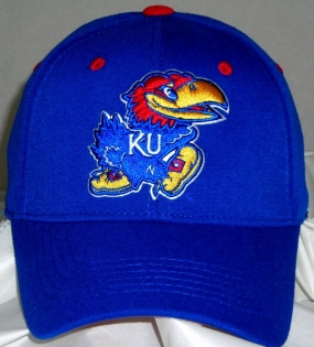Kansas Jayhawks Team Color One Fit Hat