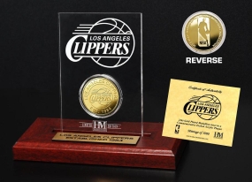 Los Angeles Clippers 24KT Gold Coin Etched Acrylic