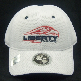 Liberty Flames White Elite One Fit Hat