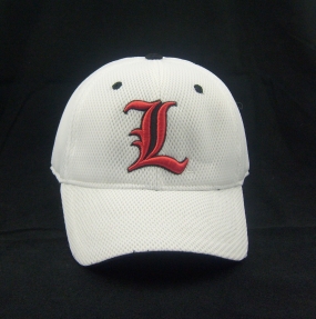 Louisville Cardinals White Elite One Fit Hat