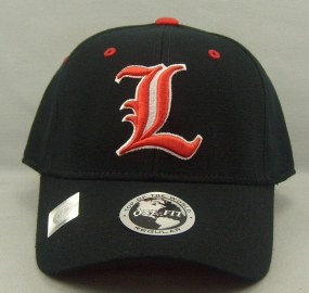 Louisville Cardinals Black One Fit Hat