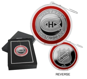Montreal Canadiens Silver Coin Ornament