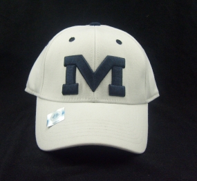 Mississippi Rebels White One Fit Hat
