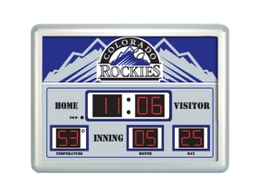 Colorado Rockies Scoreboard Clock
