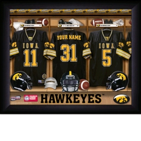 Iowa Hawkeyes Personalized Locker Room Print