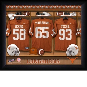 Texas Longhorns Personalized Locker Room Print