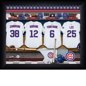 Chicago Cubs Personalized Locker Room Print