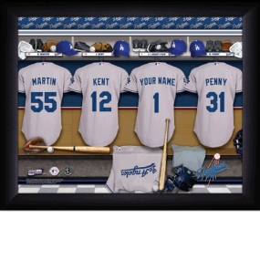 Los Angeles Dodgers Personalized Locker Room Print