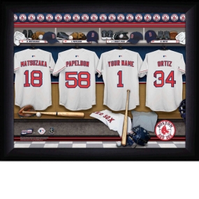 Boston Red Sox Personalized Locker Room Print
