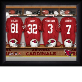 Arizona Cardinals Personalized Locker Room Print