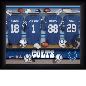 Indianapolis Colts Personalized Locker Room Print
