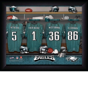 Philadelphia Eagles Personalized Locker Room Print