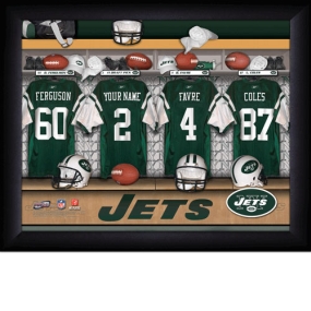 New York Jets Personalized Locker Room Print