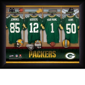 Green Bay Packers Personalized Locker Room Print