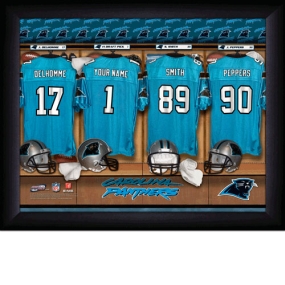 Carolina Panthers Personalized Locker Room Print