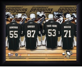 Pittsburgh Penguins Personalized Locker Room Print