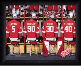 Detroit Red Wings Personalized Locker Room Print