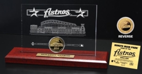 Minute Maid Park 24KT Gold Coin Etched Acrylic