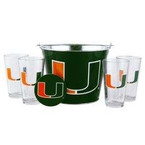 Miami Hurricanes Gift Bucket Set