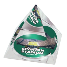 Michigan State Spartans Crystal Pyramid