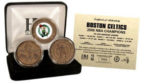 Boston Celtics 2008 NBA Champions  3 Coin Bronze Set