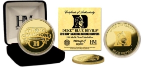 2010 NCAA Basketball Champions 24KT Gold Coin