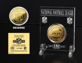 New York Jets 24KT Gold Game Coin