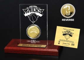 New York Knicks 24KT Gold Coin Etched Acrylic