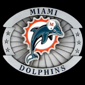 Oversized NFL Buckle - Oversized Buckle - Miami Dolphins