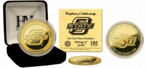 Oklahoma State University 24KT Gold Coin