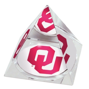 Oklahoma Sooners Crystal Pyramid