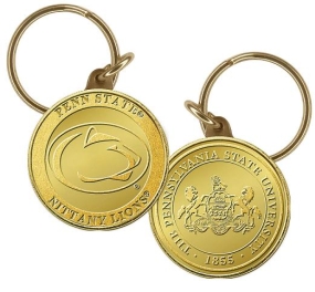 Penn State University Bronze Coin Keychain